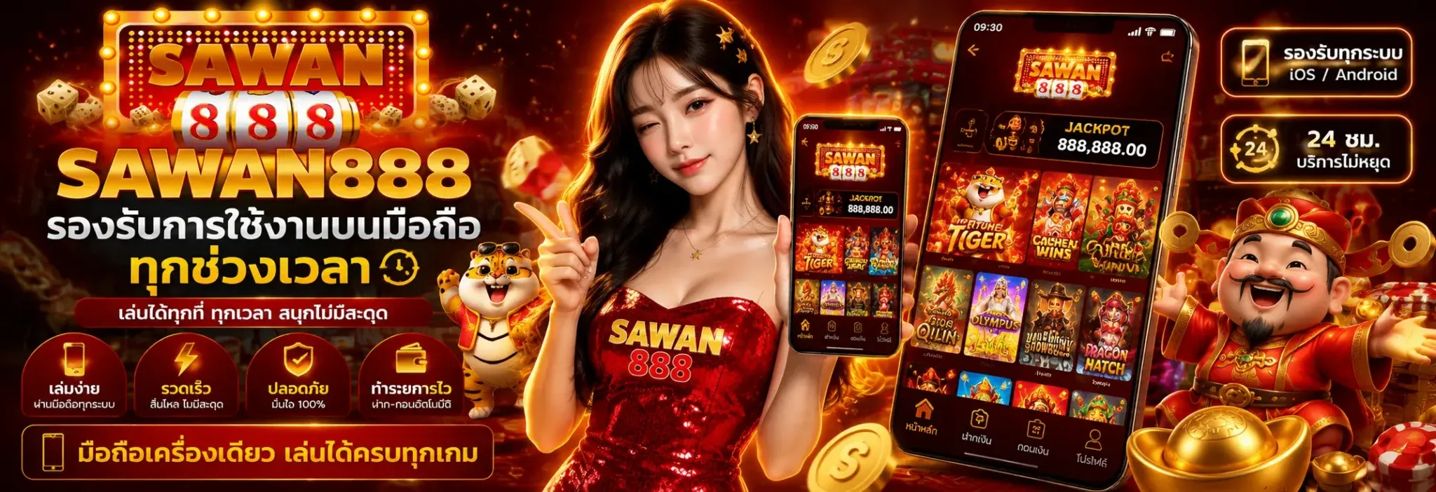 จุดเด่นของSAWAN888 ที่ช่วยให้ใช้งานง่าย